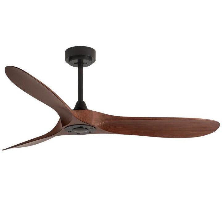 Modern 3-Blade Ceiling Fan with Solid Wood Blades