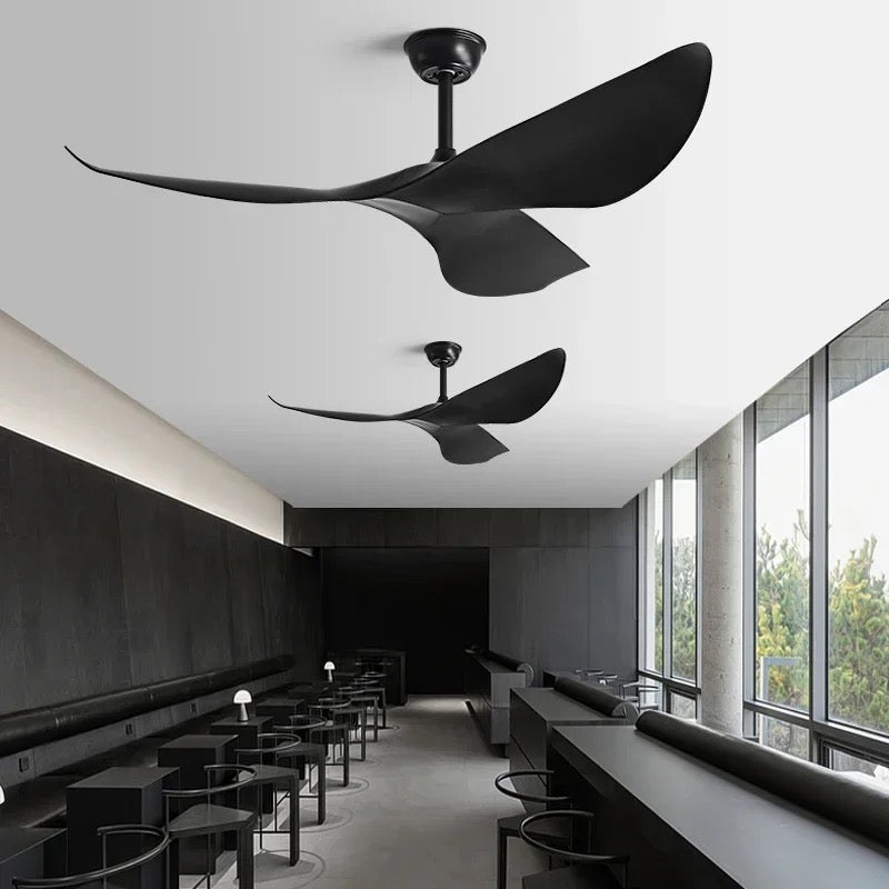 Modern 3-Blade Ceiling Fan with Sculptural Design