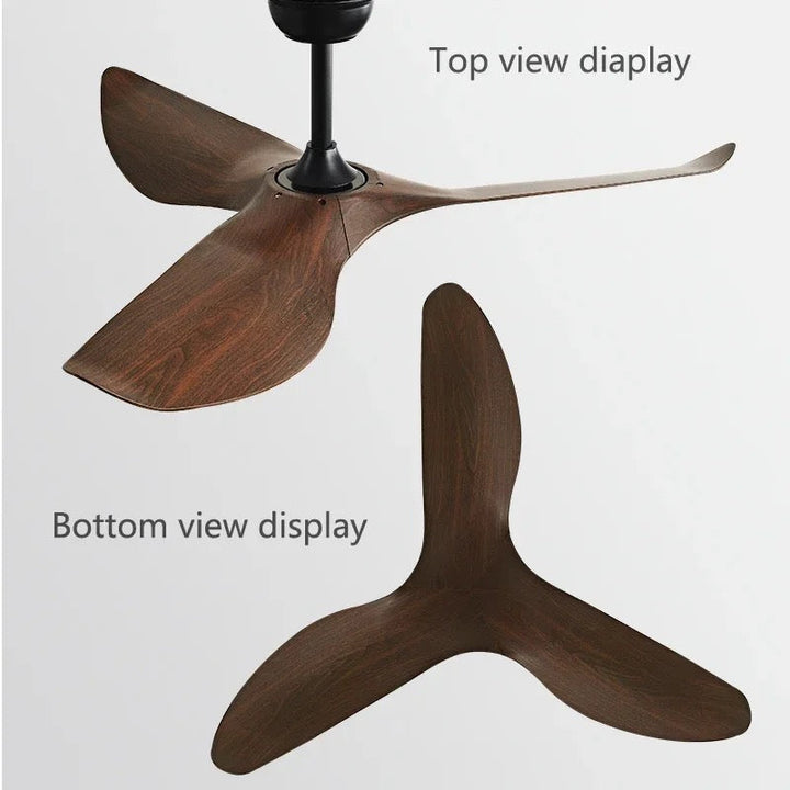 Modern 3-Blade Ceiling Fan with Sculptural Design