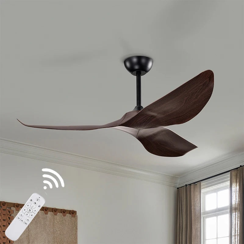 Modern 3-Blade Ceiling Fan with Sculptural Design