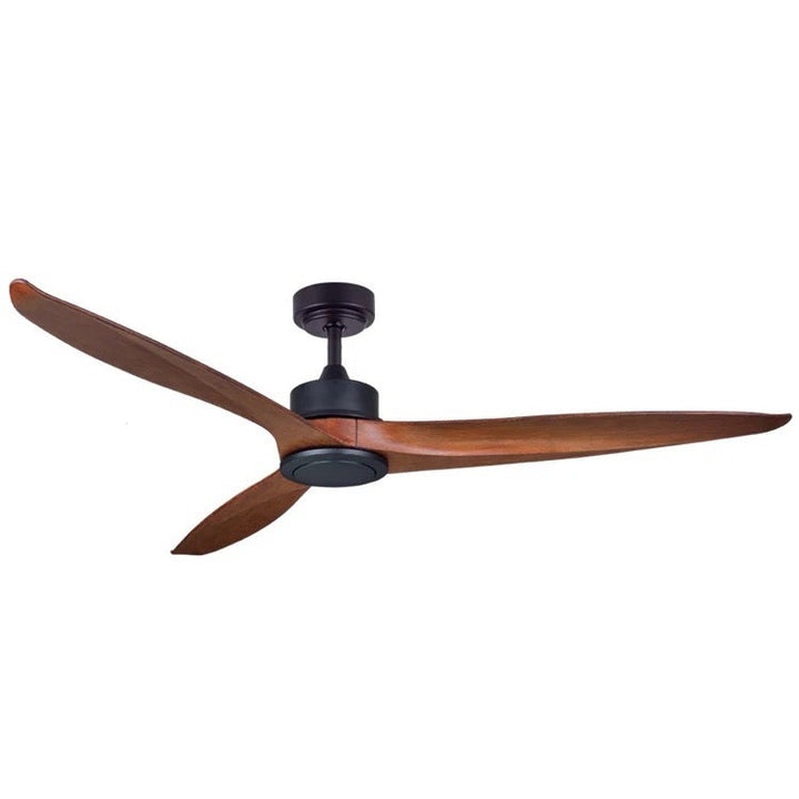 Modern Ceiling Fan with Solid Wood Blades, 52-inch