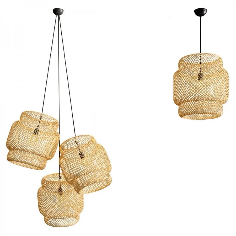 Handwoven Bamboo Pendant Light