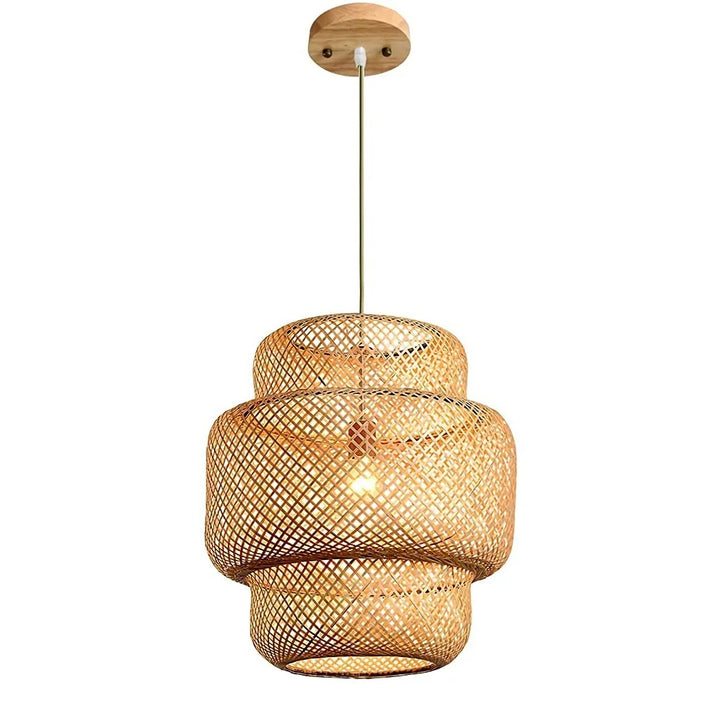 Handwoven Bamboo Pendant Light