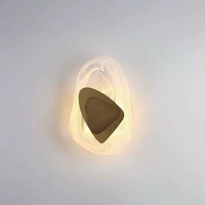 Artistic Swirl Wall Light - Black Background Edition