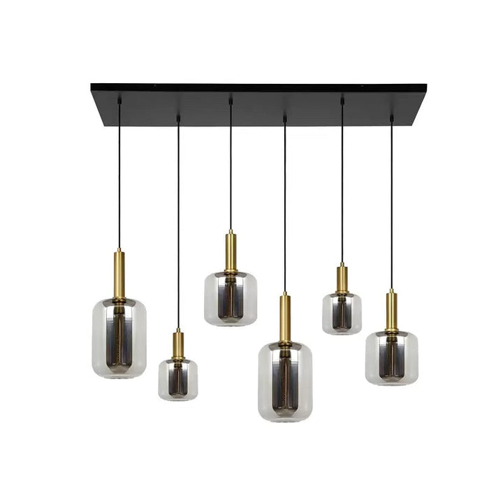 Modern Glass Pendant Light Cluster