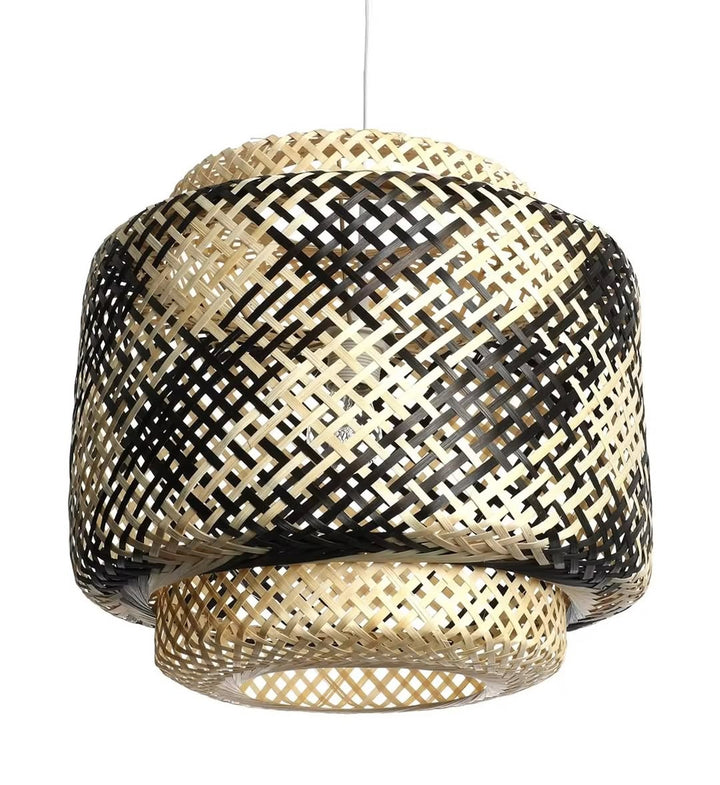 Burberry Bamboo Pendant Light - Woven Natural Design