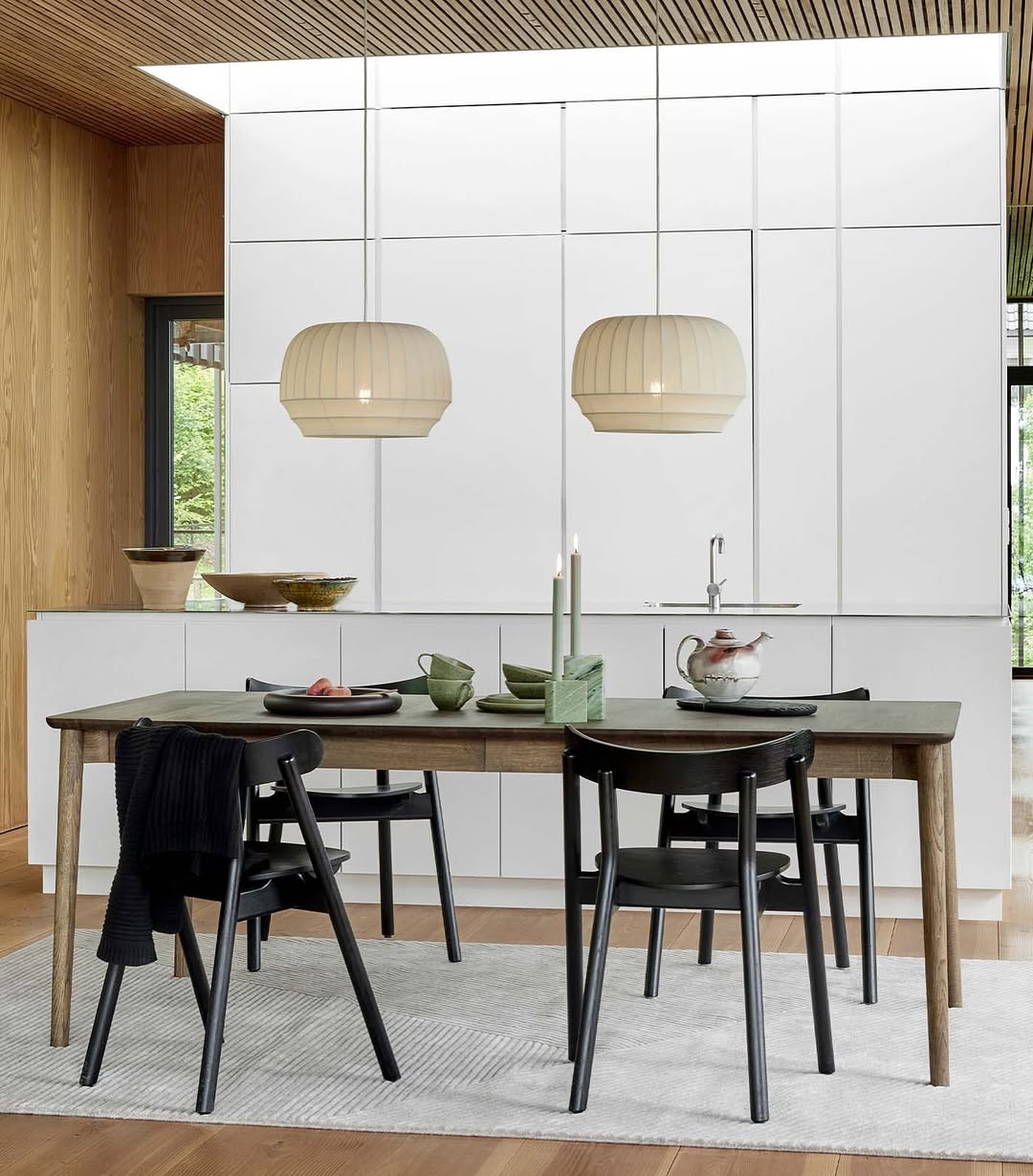 Scandinavian Pendant Light Set in Three Shapes