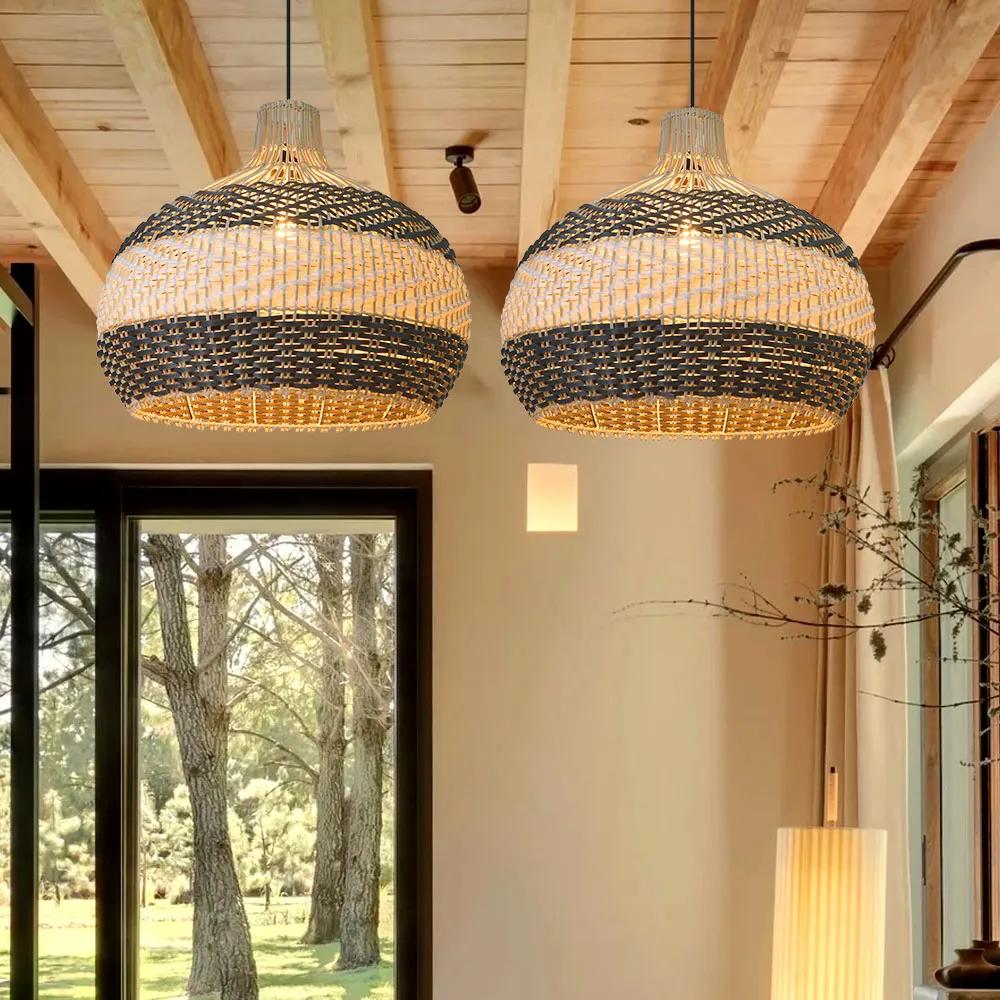 Handcrafted Woven Pendant Light