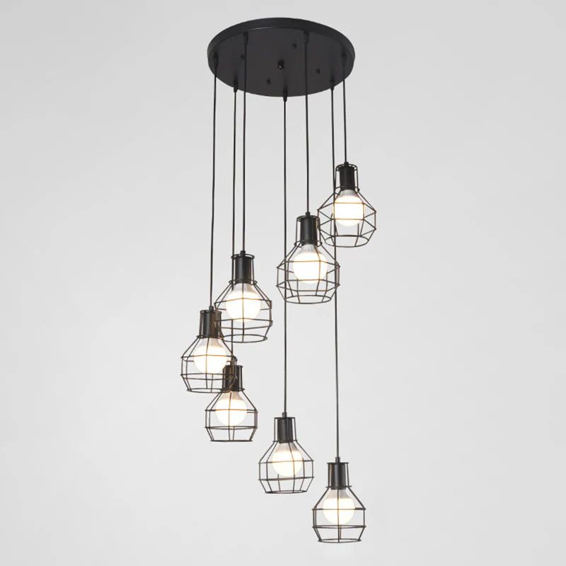 Industrial Cage Pendant Lamp