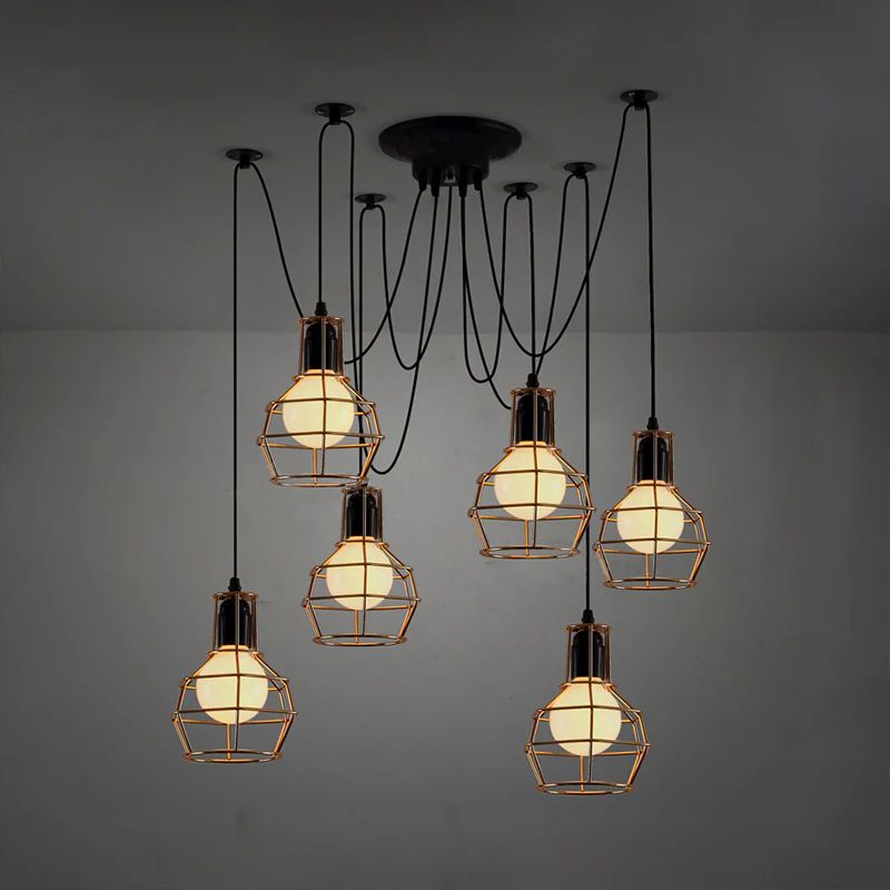 Industrial Cage Pendant Lamp