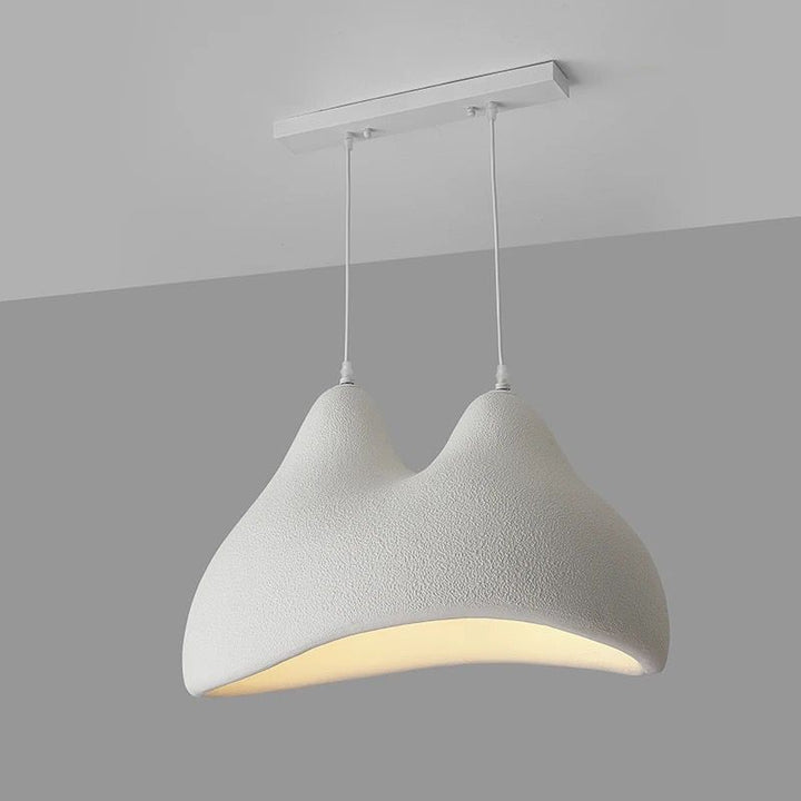 Modern Dual-Shape Pendant Light - White Sculptural Design