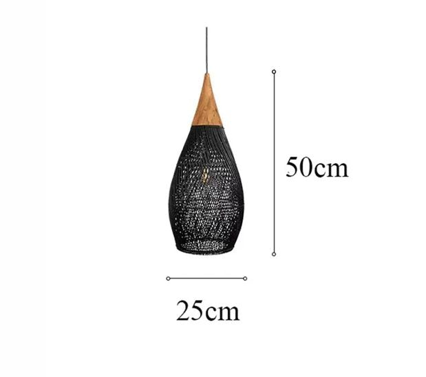 Handwoven Bamboo Pendant Light