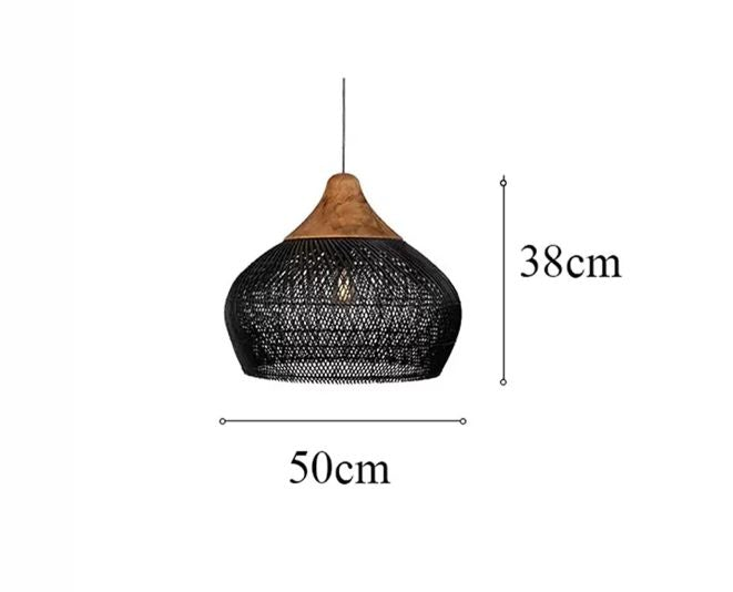 Handwoven Bamboo Pendant Light