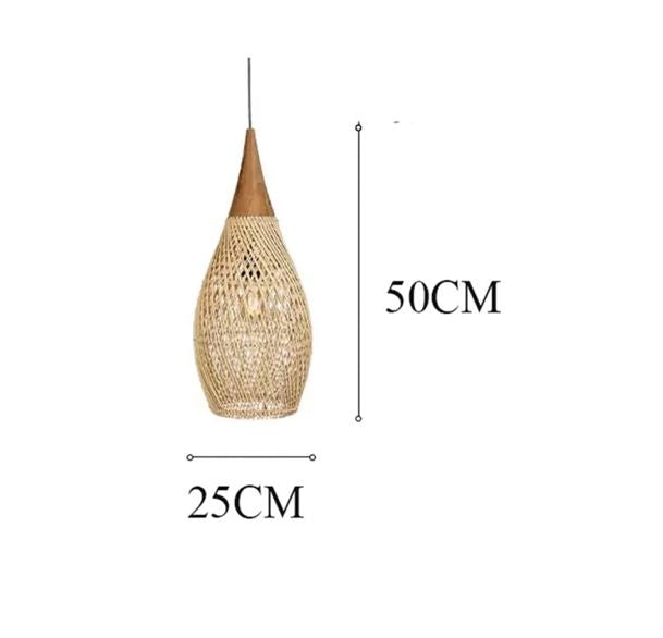 Handwoven Bamboo Pendant Light