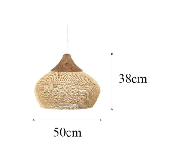 Handwoven Bamboo Pendant Light