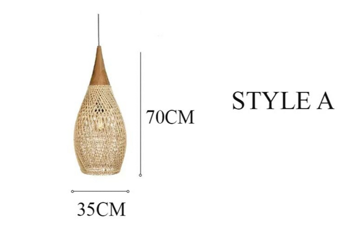 Handwoven Bamboo Pendant Light