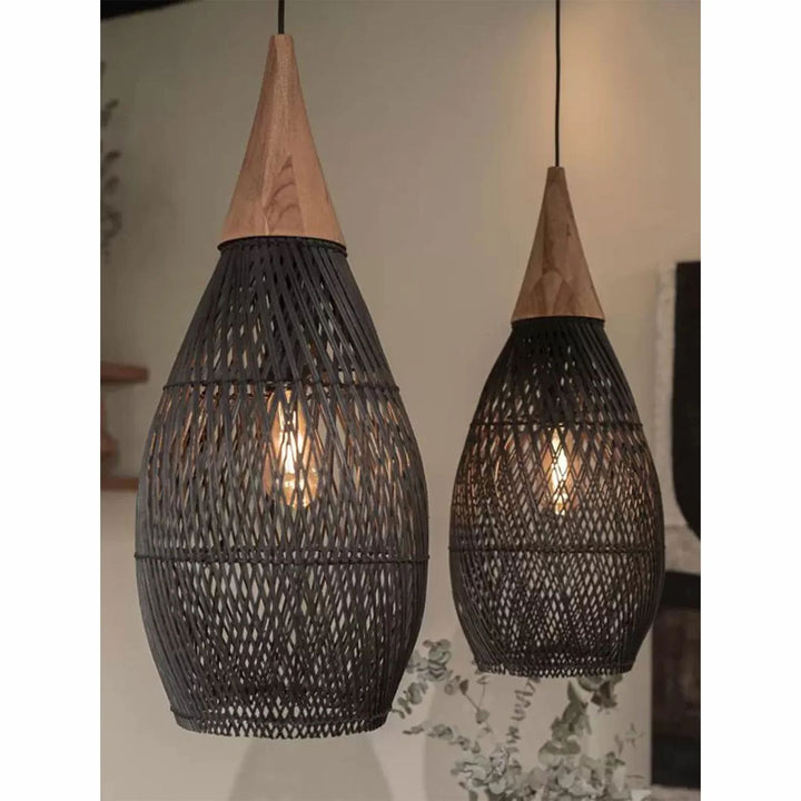 Handwoven Bamboo Pendant Light