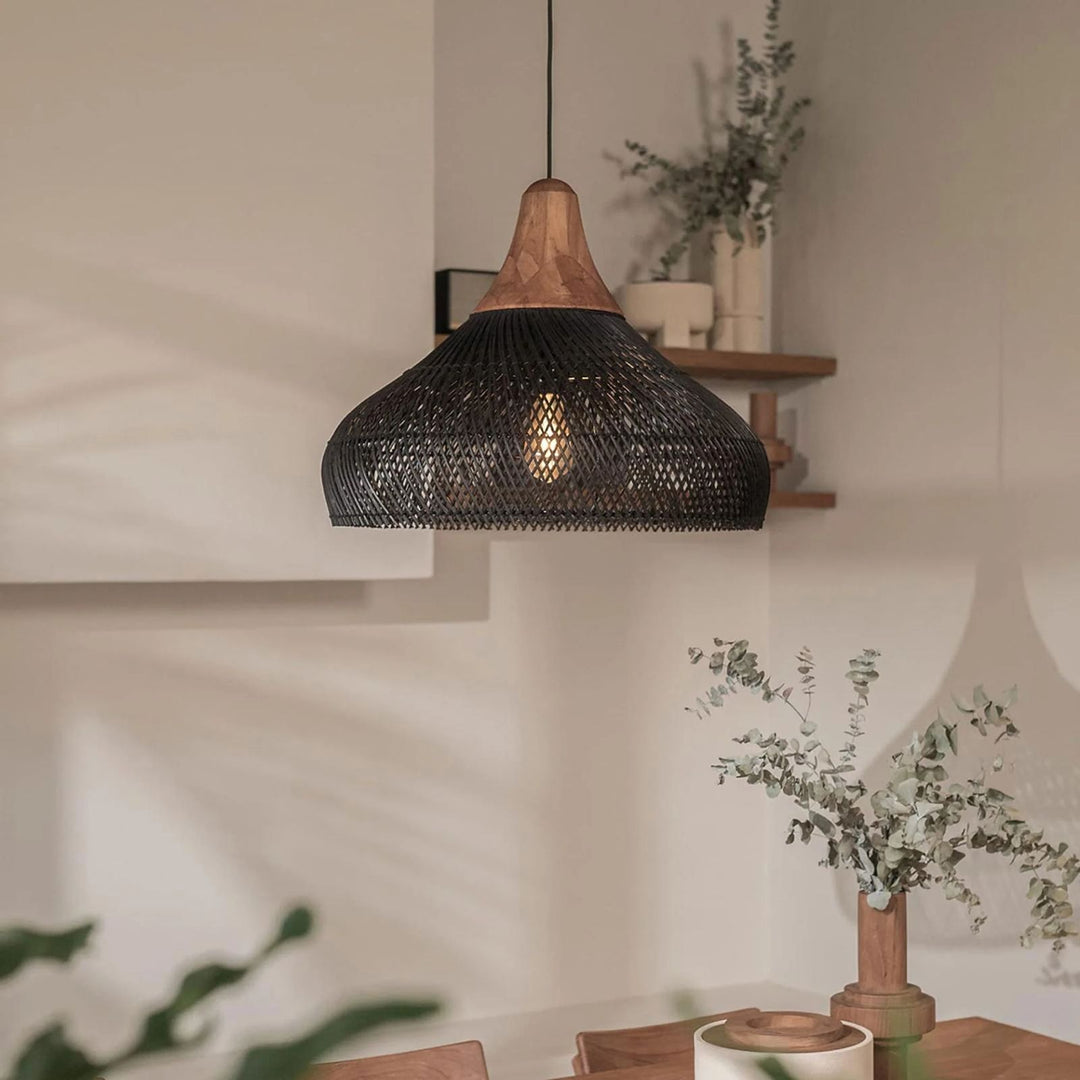 Handwoven Bamboo Pendant Light