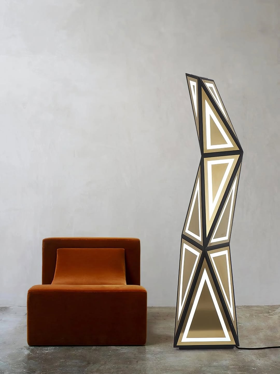 Geometric LED Floor Lamp