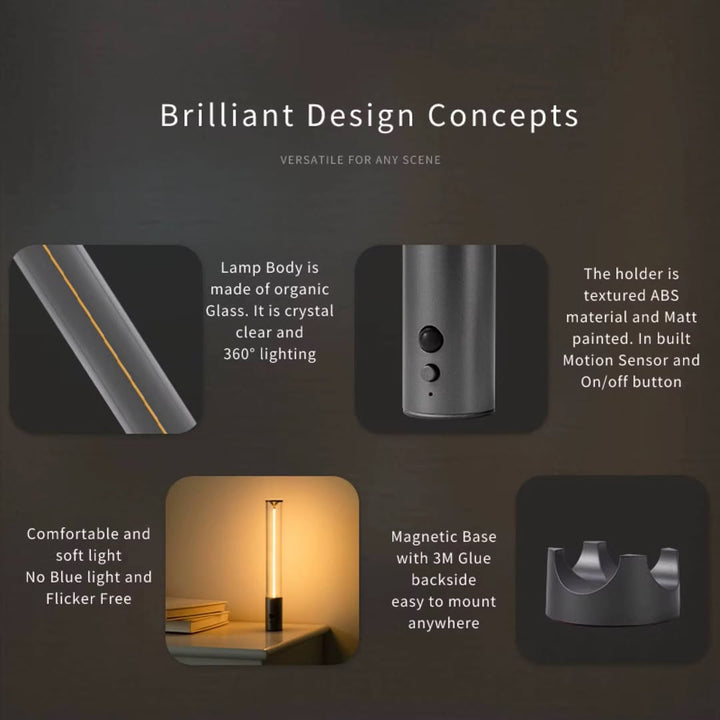 Slim Tube Portable Light - Rechargeable LED