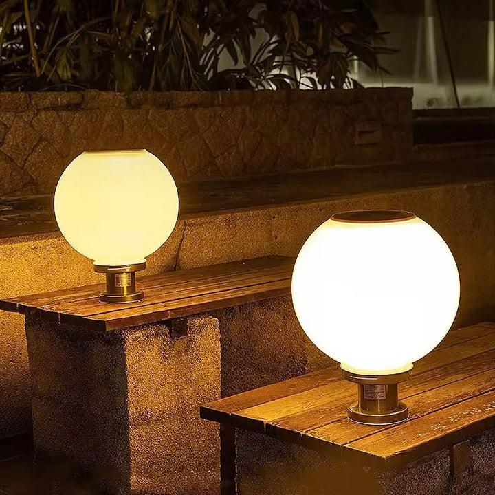 Solar Powered Outdoor Globe Light