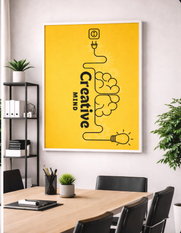 Creative Mind Yellow Canvas