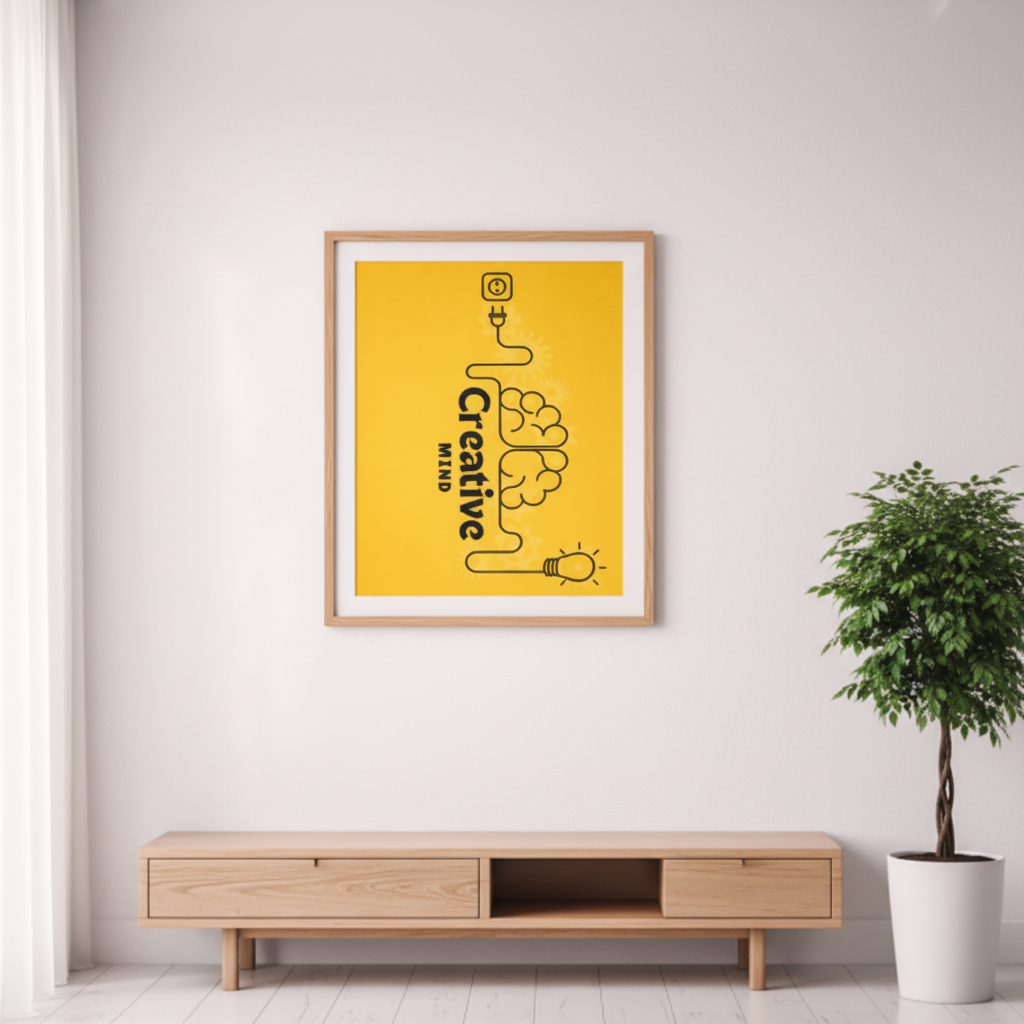Creative Mind Yellow Canvas