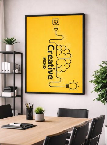 Creative Mind Yellow Canvas