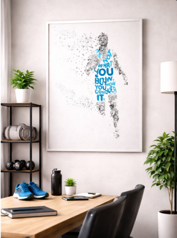 You Win Quote Fitness Canvas