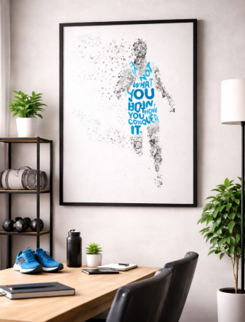 You Win Quote Fitness Canvas