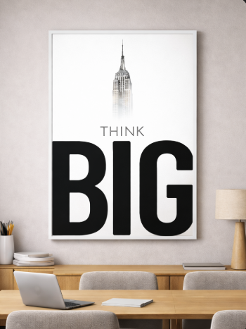 Think Big Skyscraper Canvas
