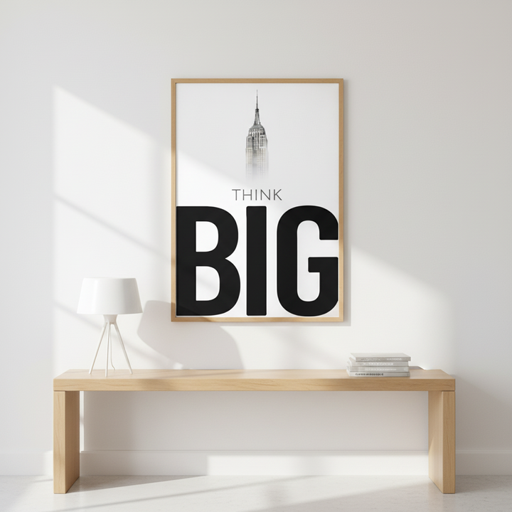 Think Big Skyscraper Canvas