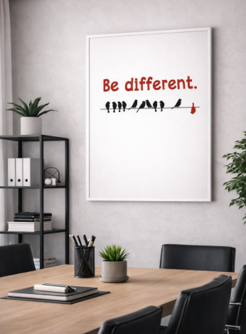 Be Different Birds Canvas