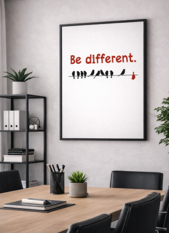 Be Different Birds Canvas