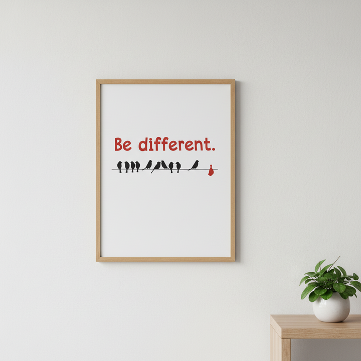 Be Different Birds Canvas