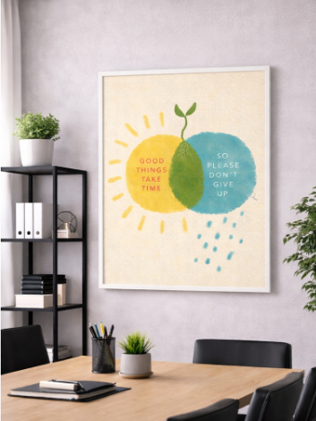 Good Things Take Time Growth Canvas