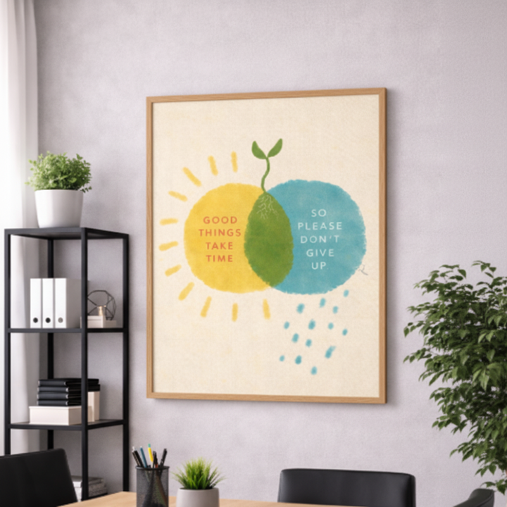 Good Things Take Time Growth Canvas
