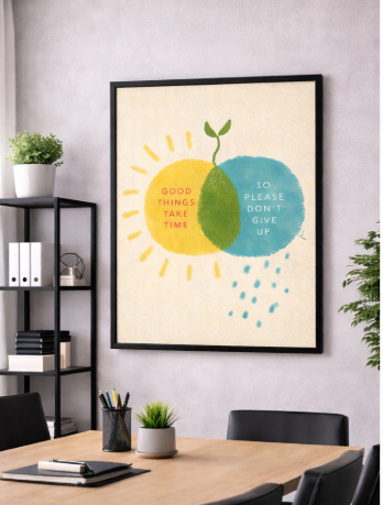 Good Things Take Time Growth Canvas