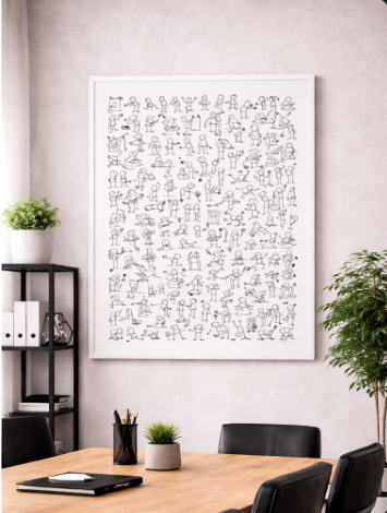 Doodle People Activity Canvas