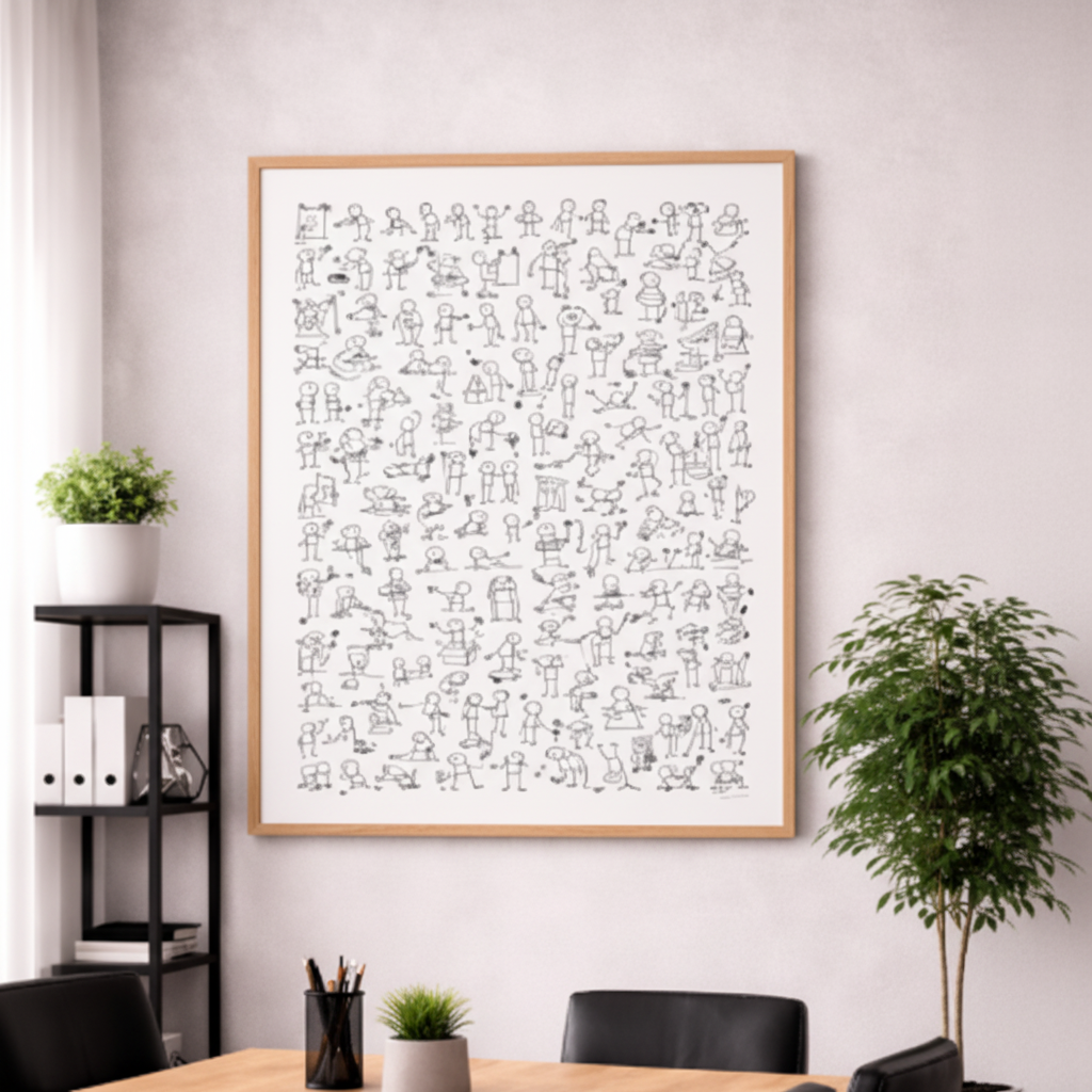 Doodle People Activity Canvas