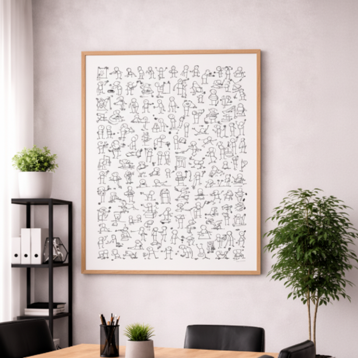 Doodle People Activity Canvas