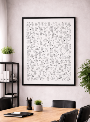 Doodle People Activity Canvas