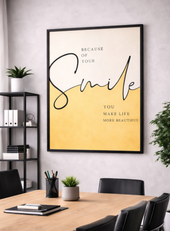 Smile Because of You Canvas