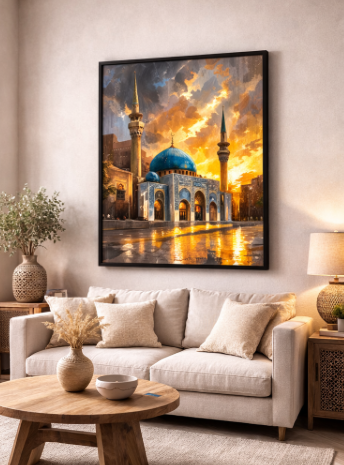Islamic Mosque Canvas Wall Art