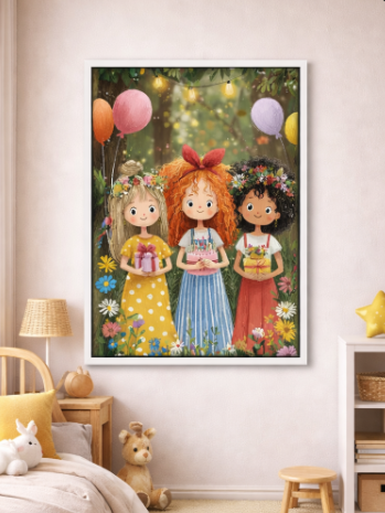 Kids Illustration Canvas Wall Art
