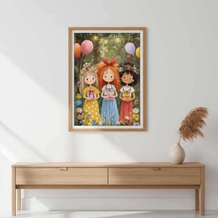Kids Illustration Canvas Wall Art