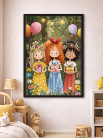 Kids Illustration Canvas Wall Art