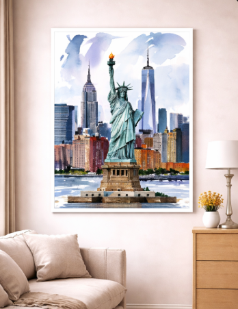 Statue of Liberty New York Canvas Wall Art