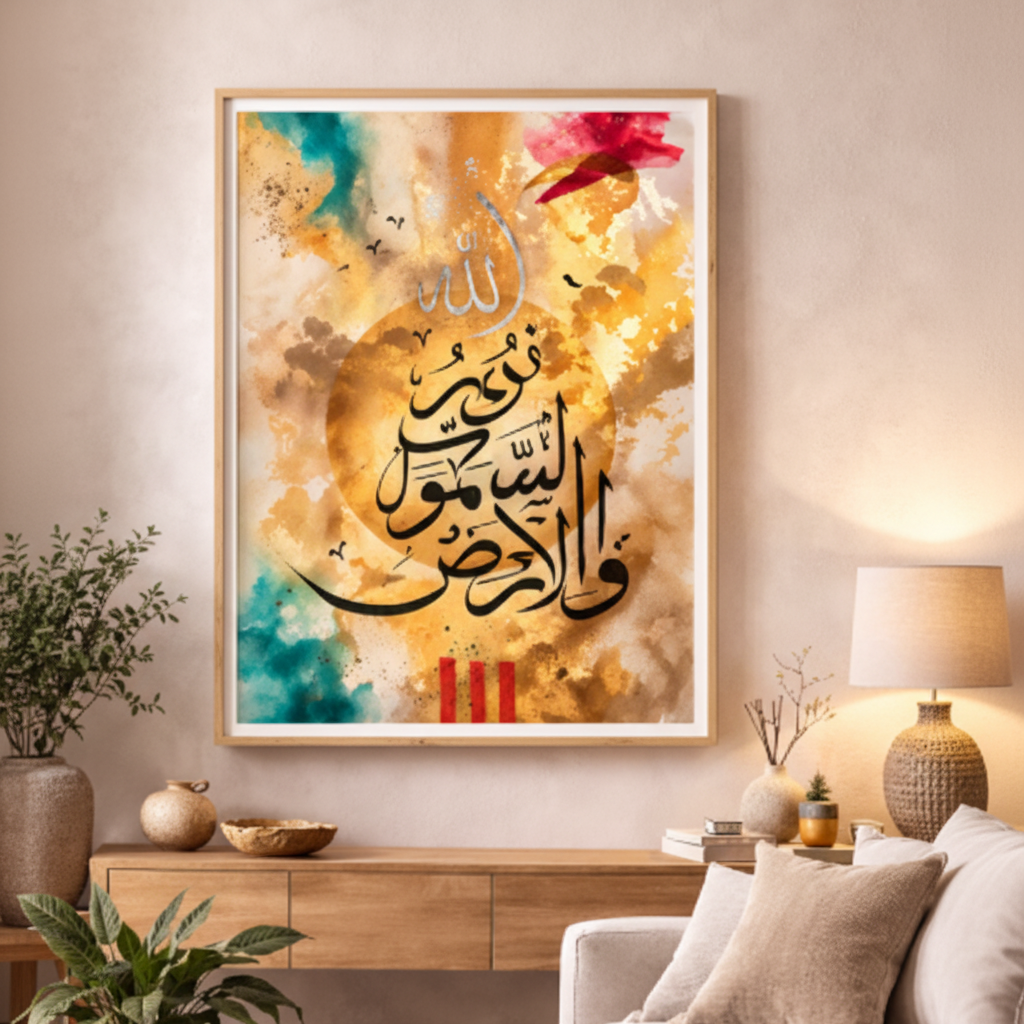 Islamic Calligraphy Canvas Wall Art