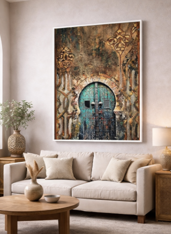 Moroccan Door Canvas Wall Art